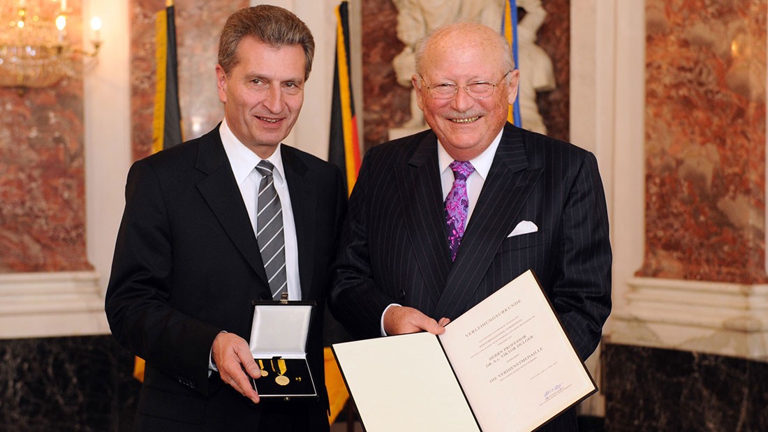 Medal of Merit of the State of Baden-Württemberg for Prof. Dr. h.c. Viktor Dulger