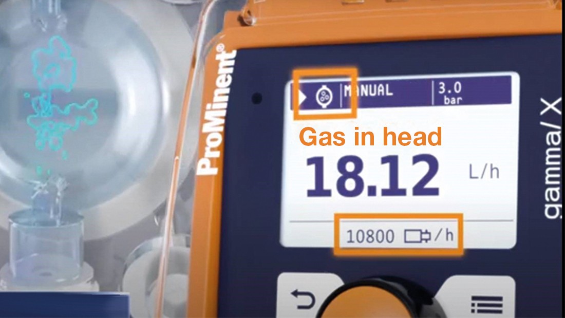 Accurate dosing quantities even with outgassing media